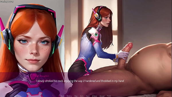 Unsatisfied Wife Giving Blowjob to Her Husband'_s Friend First Time - 3D Hentai Animated Porn - Mila Ai