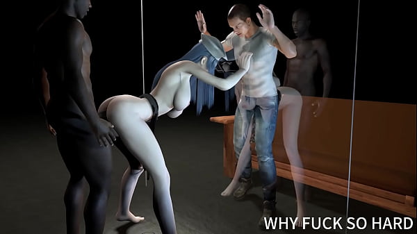 3D sexy Asian anime wife have a cuckold sex with BBC