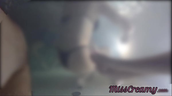 Flashing my pussy in front of a boy in public swimming pool and helps me masturbate - it'_s very risky with people near - MissCreamy