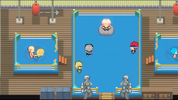 Oppaimon [Jeu PornPlay Hentai Pixel] Ep.6 entraînement de Pokémon et baise au gymnase